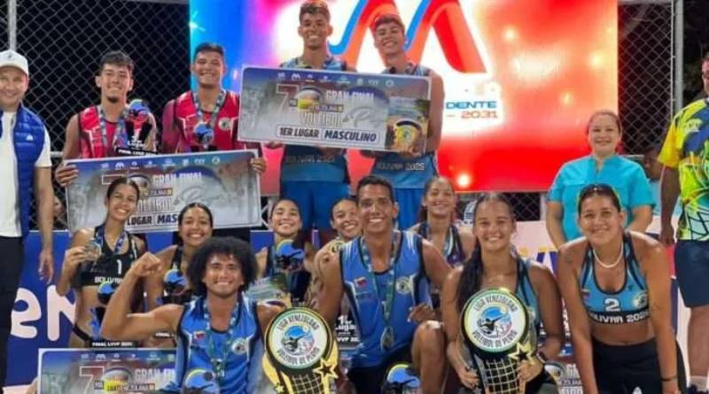 Liga de Voleiplaya coronó a sus campeones   
